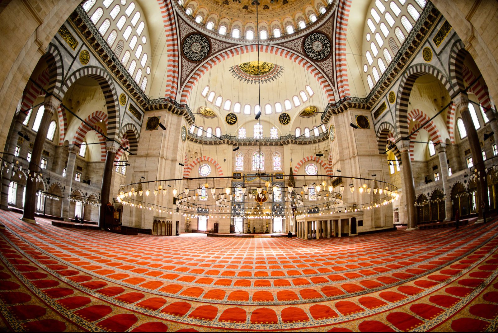 Süleymaniye Mosque, Prayer Hall Istanbul, Turkey